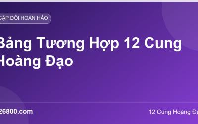 Bảng Tương Hợp 12 Cung Hoàng Đạo: Cặp Đôi Nào Hợp Nhau Nhất?